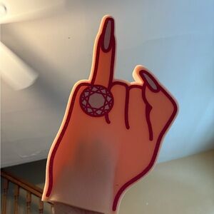 Ring finger foam finger